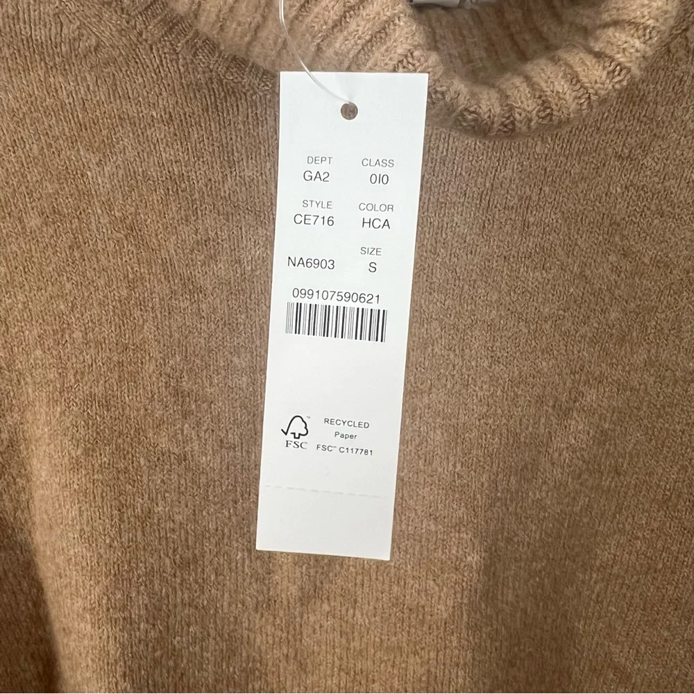 J. Crew NWT Wool Alpaca Blend Turtleneck Sweater